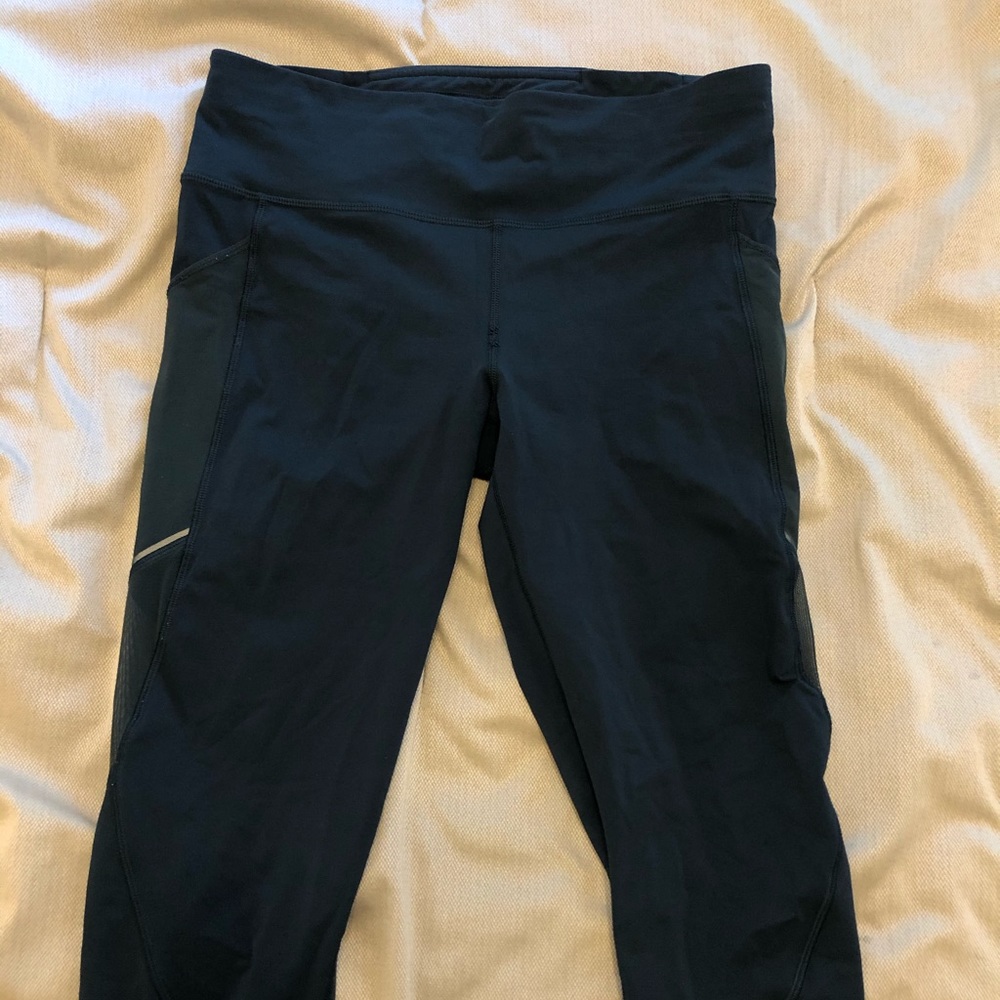 Dark Teal Lululemon Crops